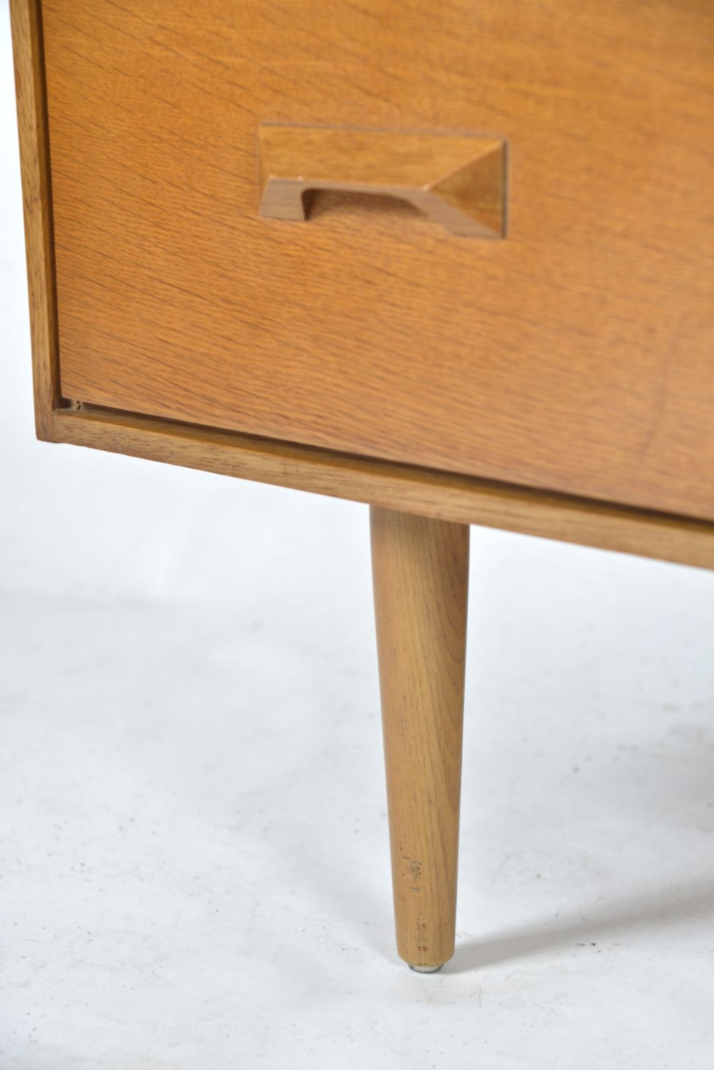 1960s John & Sylvia Reid Stag ‘Concorde’ Range Chest Of 3 Drawers Oak Beech photo Furniture
