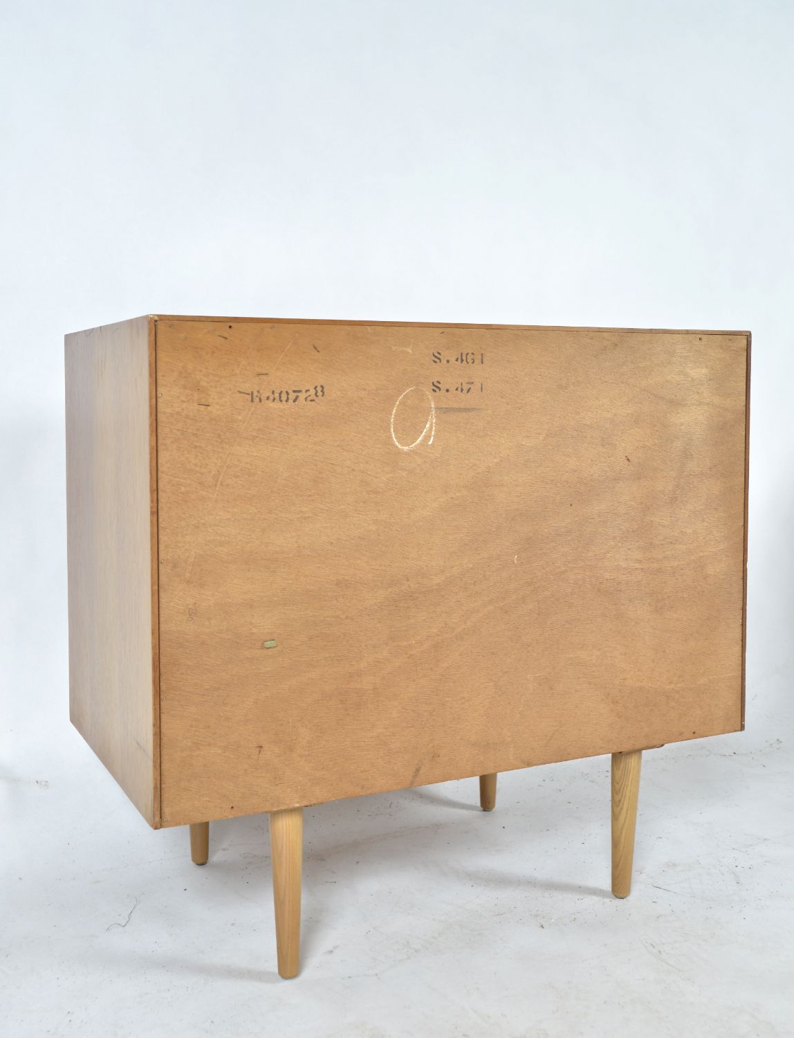 photo vintage 1960s John & Sylvia Reid Stag ‘Concorde’ Range Chest Of 3 Drawers Oak Beech