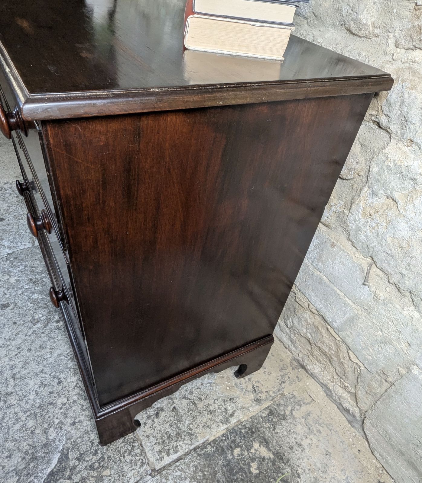 photo vintage Georgian Mahogany Chest Of Drawers   3 Drawers