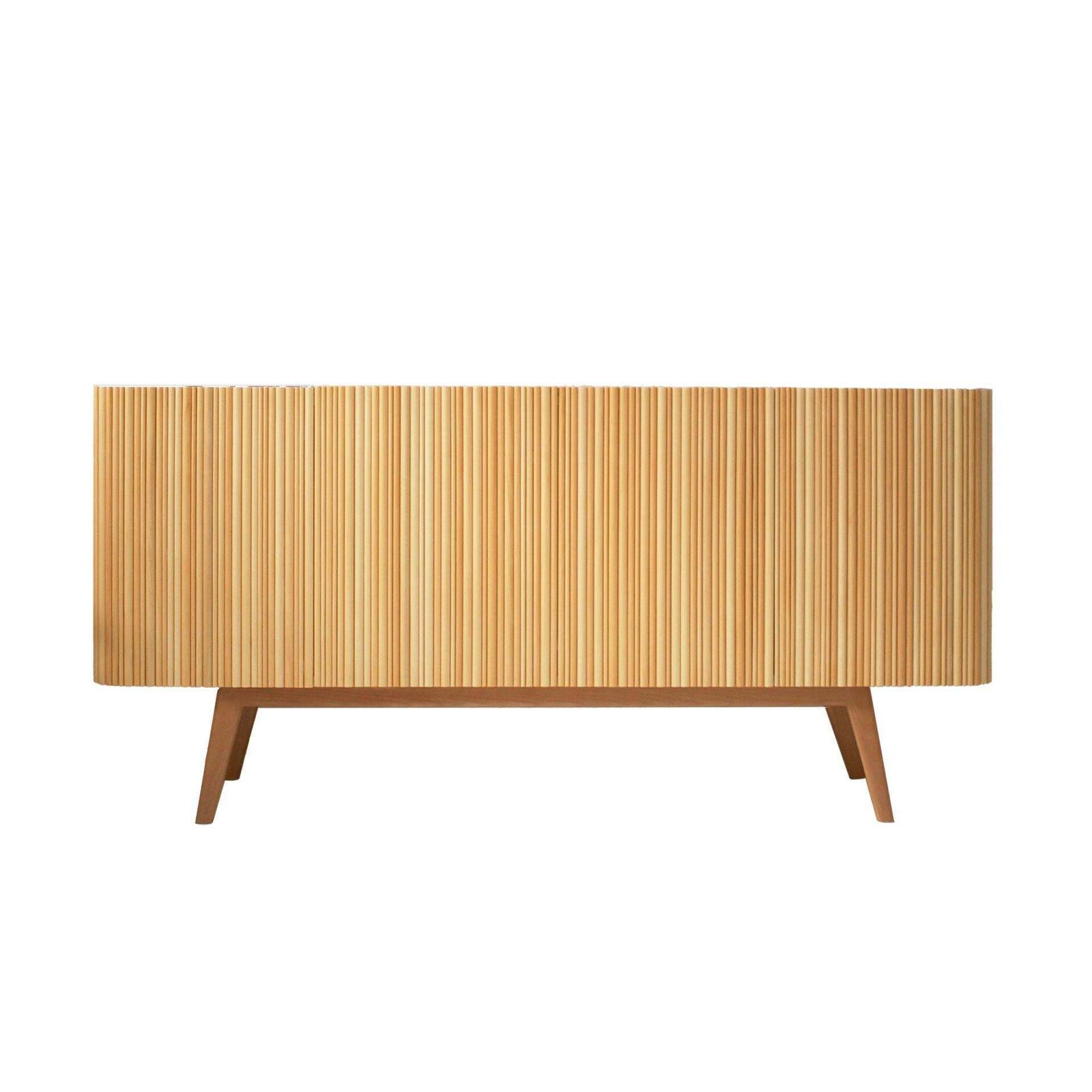 L.A. Studio Contemporary Modern Linden And Lemongrass Wood Sideboard photo furniture