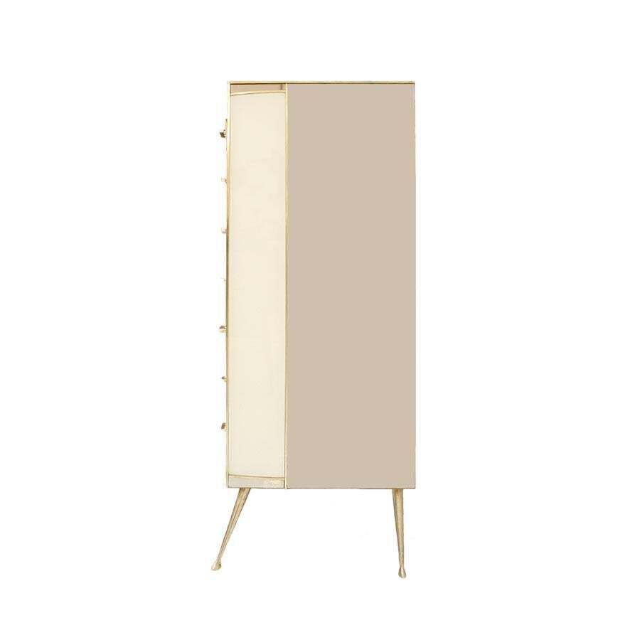 Midcentury Style Large Italian Commode Composed Of Seven Drawers photo for sale
