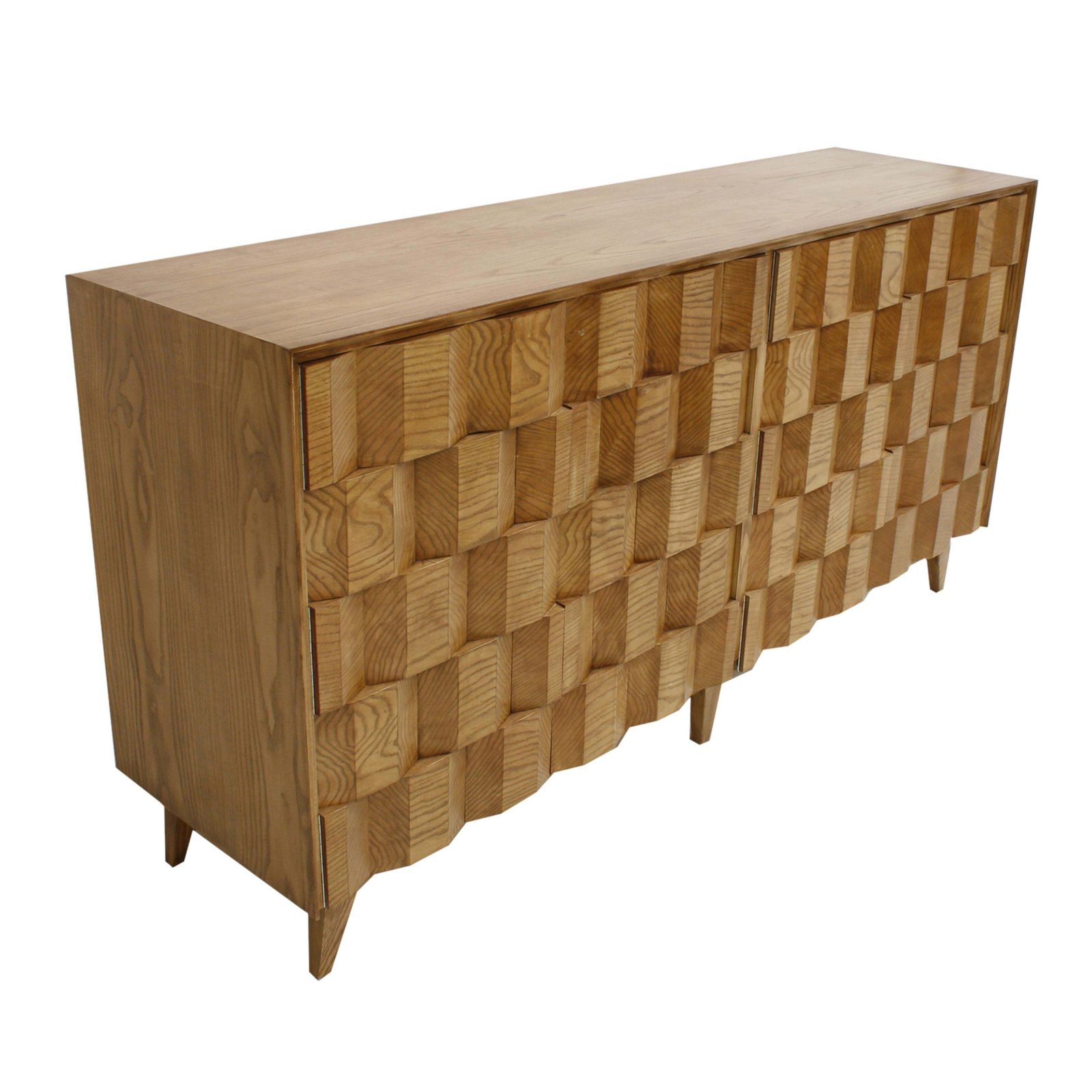 Mid Century Modern Style Oakwood Italian Sideboard Designed By L. A. Studio photo for sale