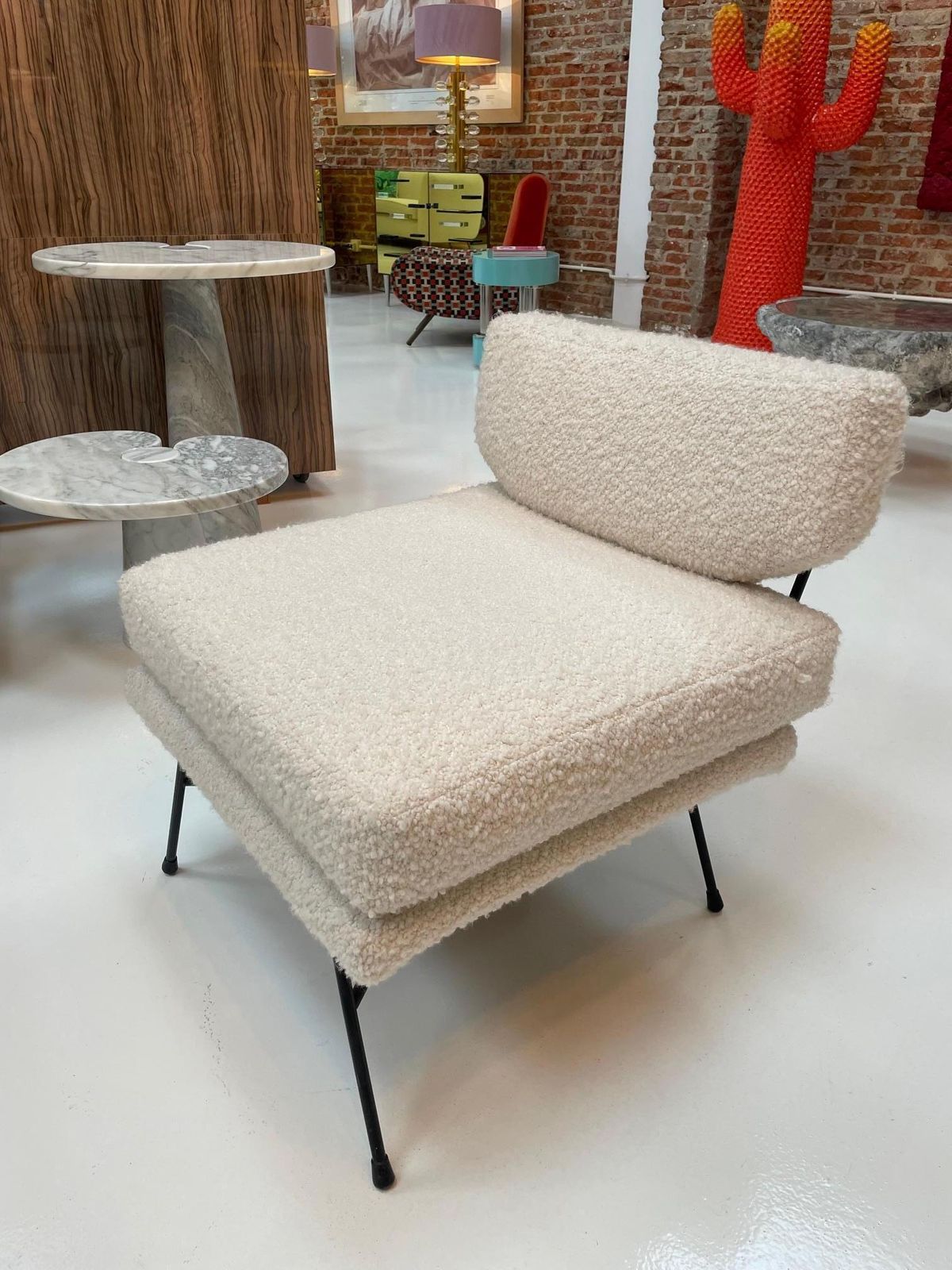 photo for sale Mid Century Modern Mod Elettra Armchair Designed By B.B.P.R Edited By Arflex