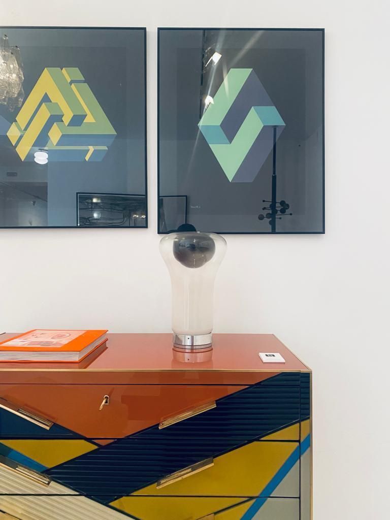 photo for sale Mid Century Table Lampo Mod. Saffo Designed By Angelo Mangiarotti
