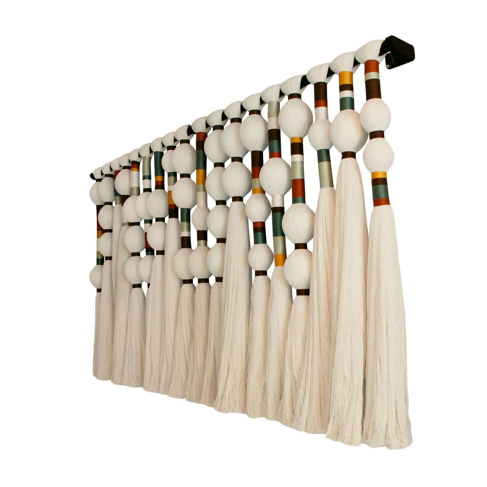 Contemporary Geometric Artisian Raw Cotton South American Sculpture/Tapestry photo furniture