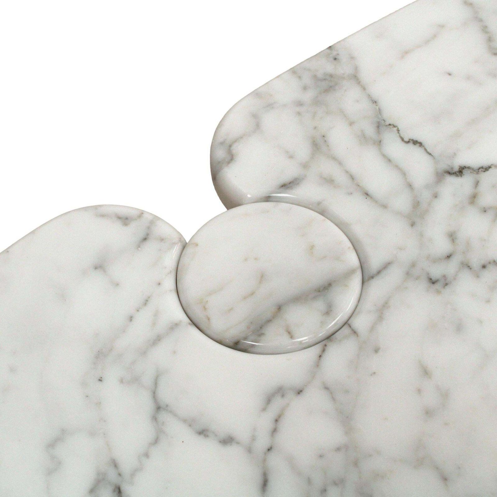 Angelo Mangiarotti For Skipper Arabescato Marble Eros Console Table, Italy photo buy