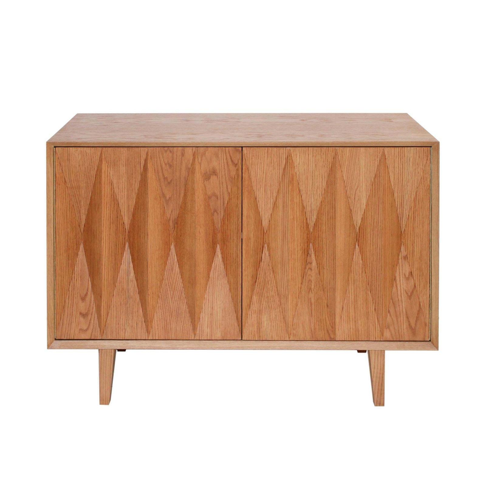 Mid Century Modern Style Oak Wood Pair Of Italian Sideboards By L.A Studio photo for sale