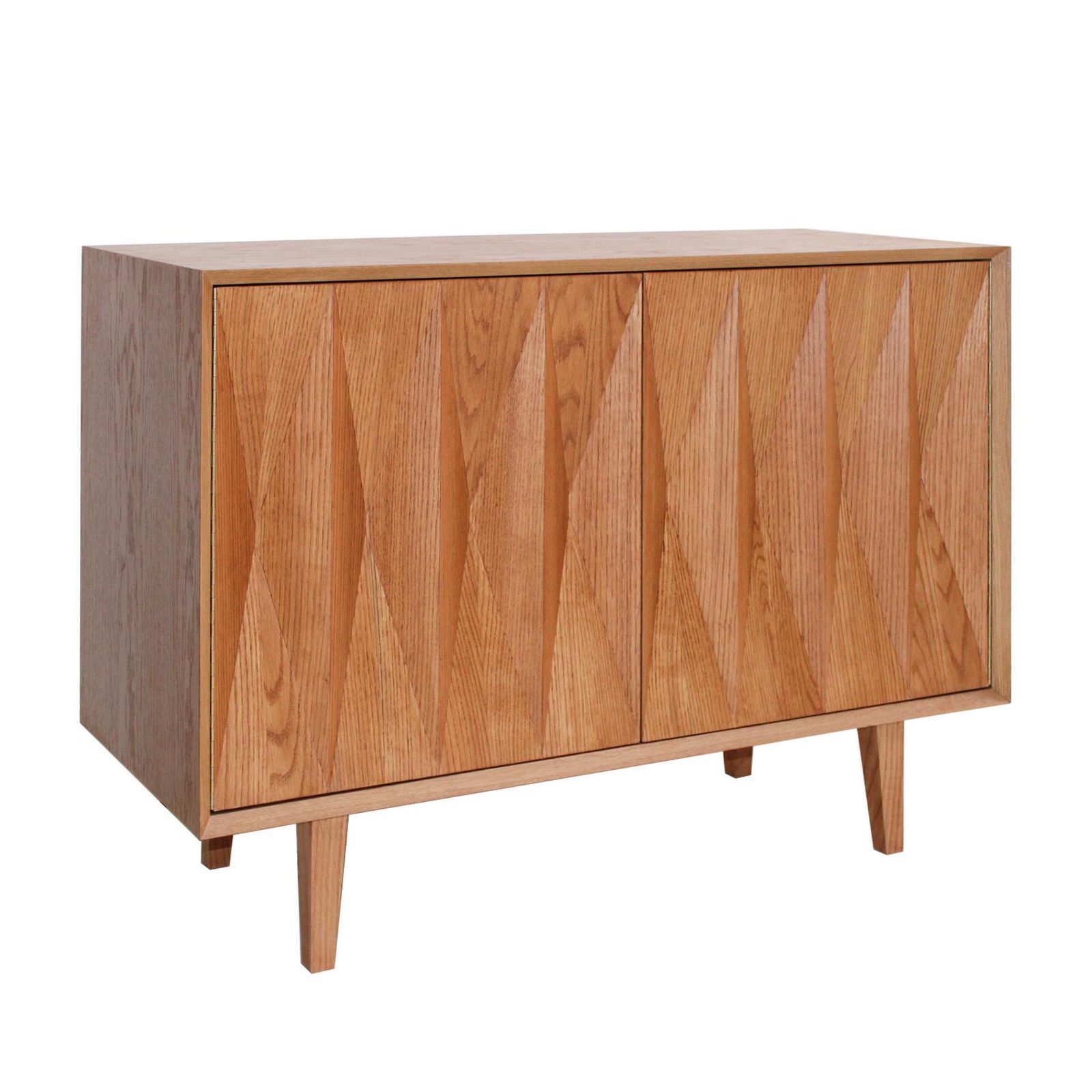 Mid Century Modern Style Oak Wood Pair Of Italian Sideboards By L.A Studio photo Furniture
