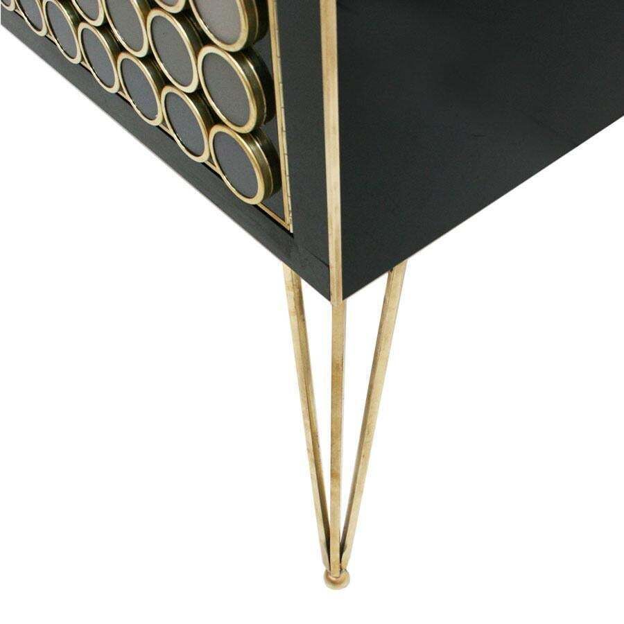 L.A. Studio Modern Solid Wood And Murano Glass Pair Of Italian Commodes photo buy