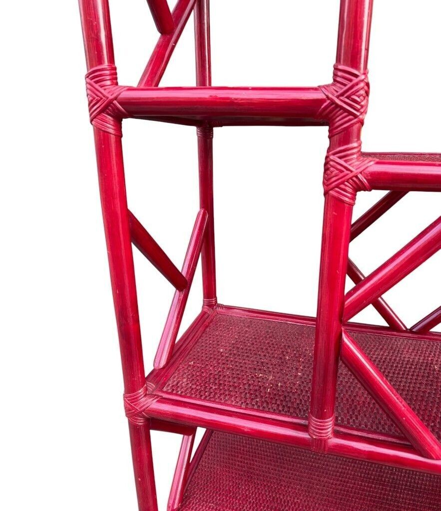 2450.0 An Italian 1970s Burgundy Red Shelving Unit By Vivai Del Sud photo