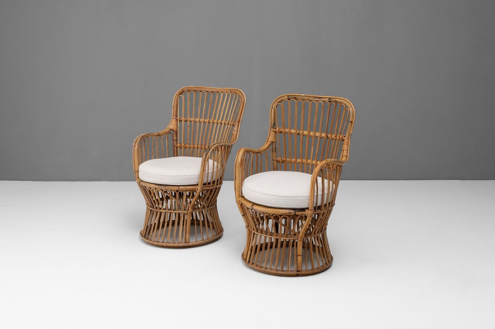 Pair Of Cane Armchairs