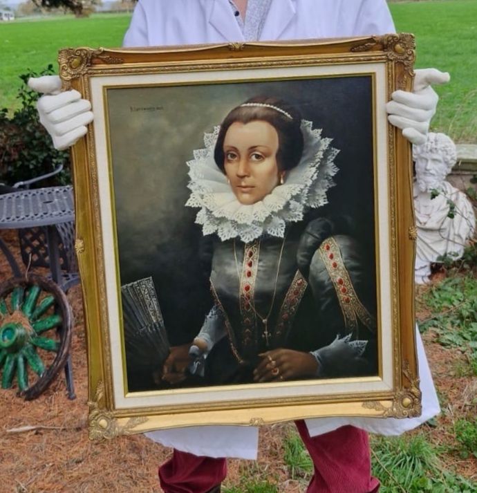 Art Mid 20thc Portrait Of Lady Jane Grey ‘The Nine Day Queen’ By Artist B Longworth photo