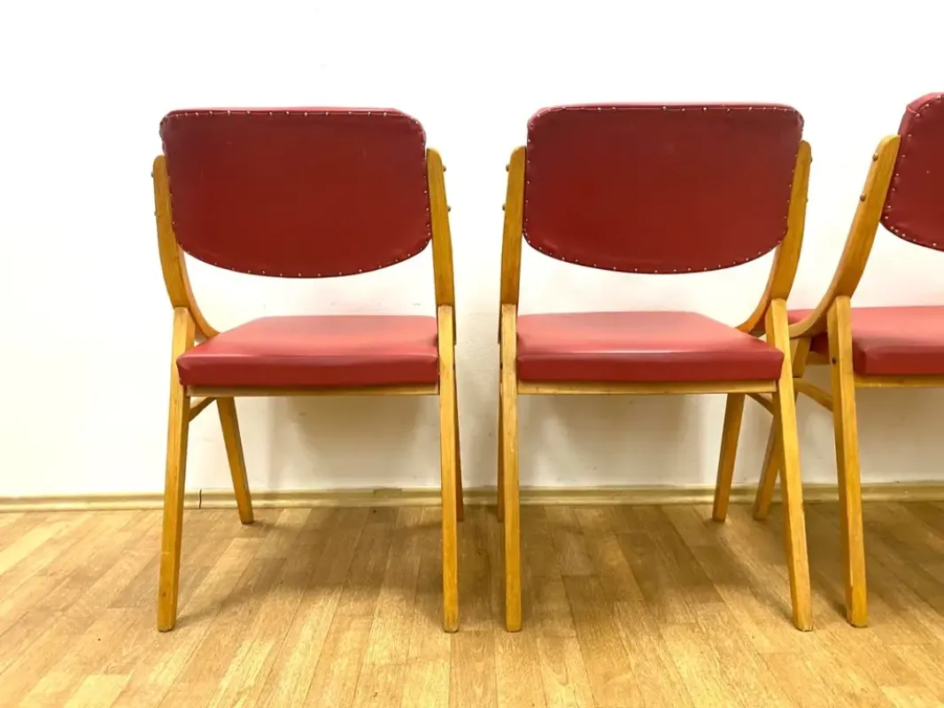 Set Of 4 Chairs, Ludvík Volák, 1970s, Czechoslovakia photo 698.0