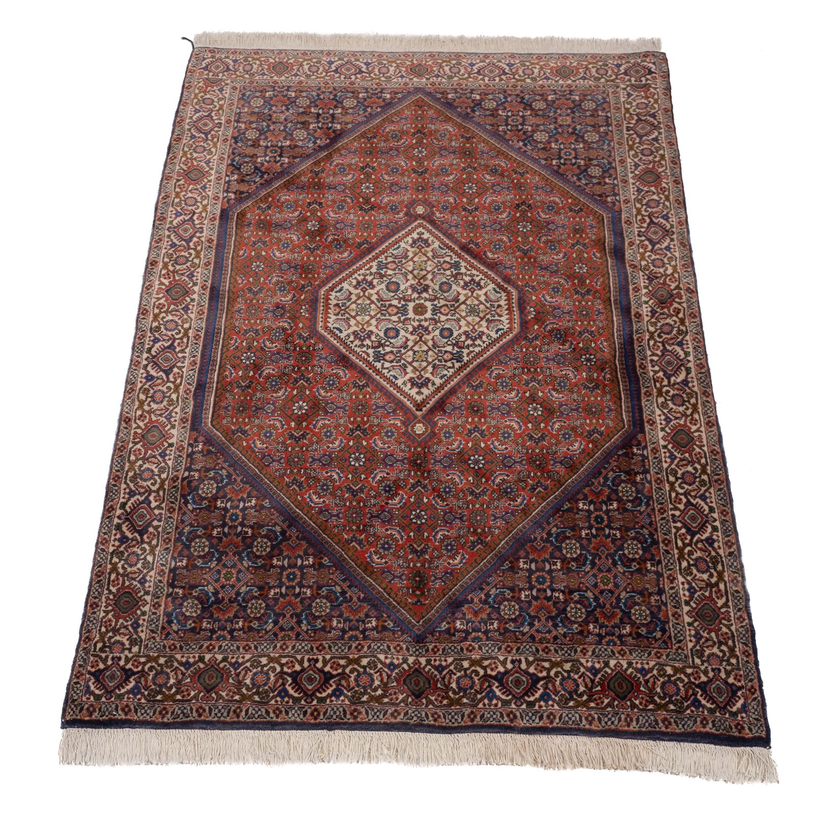 Royal Bidjar Oriental Hand Woven Wool Rug With Herati Pattern 180 × 109cm (5'10 ⅞" × 3'6 ⅞" Handmade Carpet) photo for sale