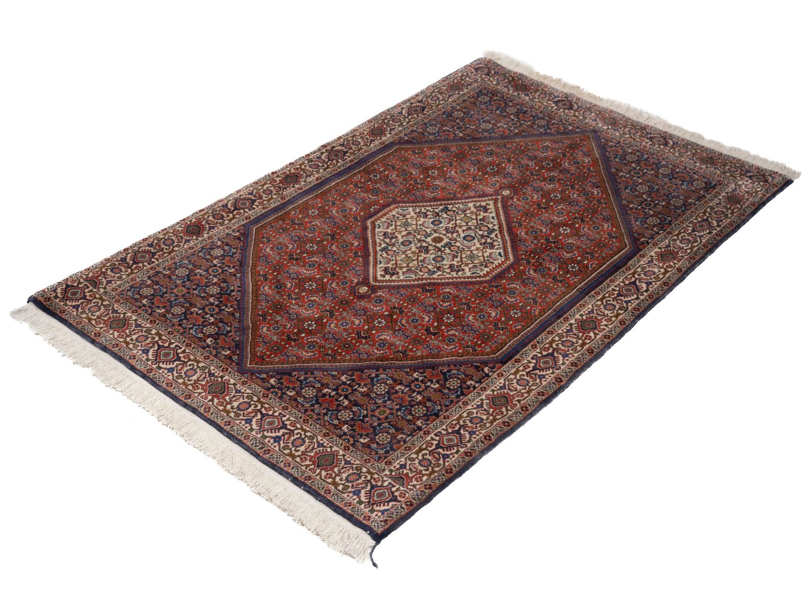 Textiles Royal Bidjar Oriental Hand Woven Wool Rug With Herati Pattern 180 × 109cm (5'10 ⅞" × 3'6 ⅞" Handmade Carpet) photo