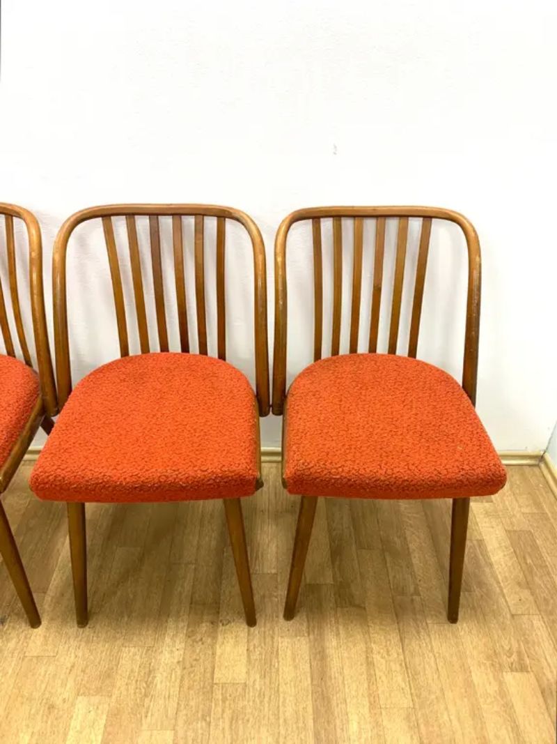 Set Of 4 Chrome Armchairs, 1970s, Czechoslovakia