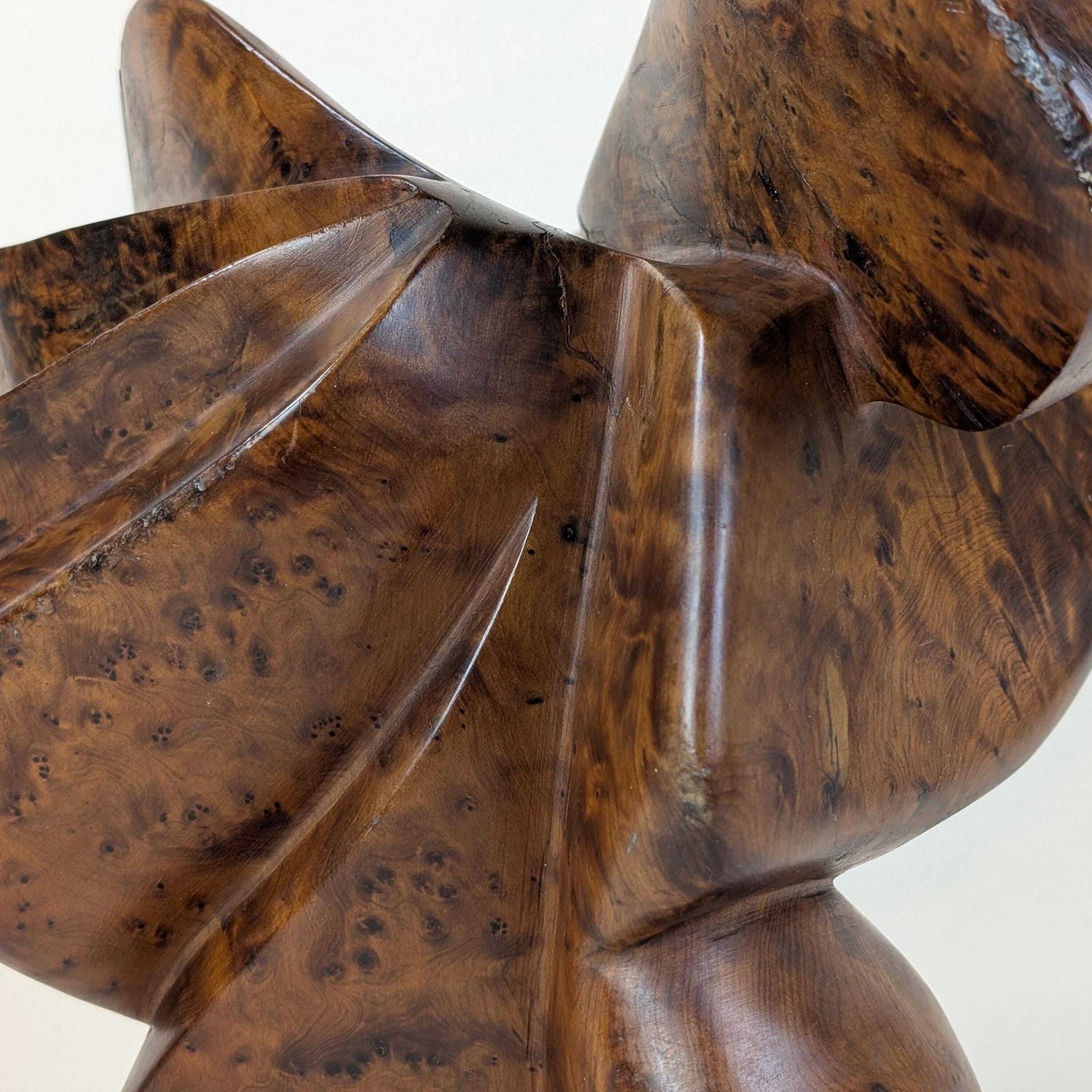 photo buy Thuya Burl Abstract Sculpture: Large Mid Century Modern Organic Aromatic Rootwood Figure Art Carving