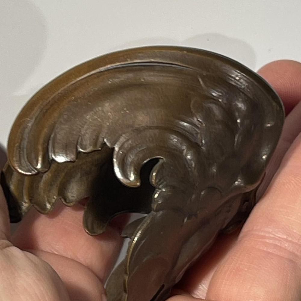 Art Nouveau Bracelet Owl With Spread Wings Bronze With Copper Patina photo vintage