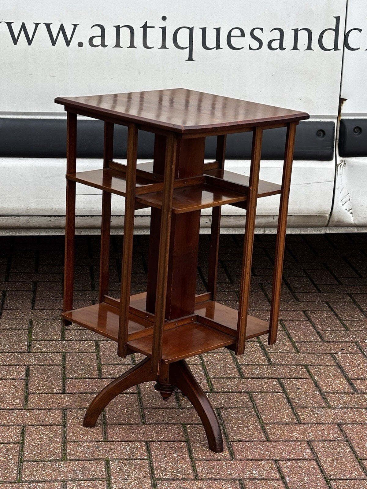 Edwardian Mahogany Revolving Bookcase photo furniture