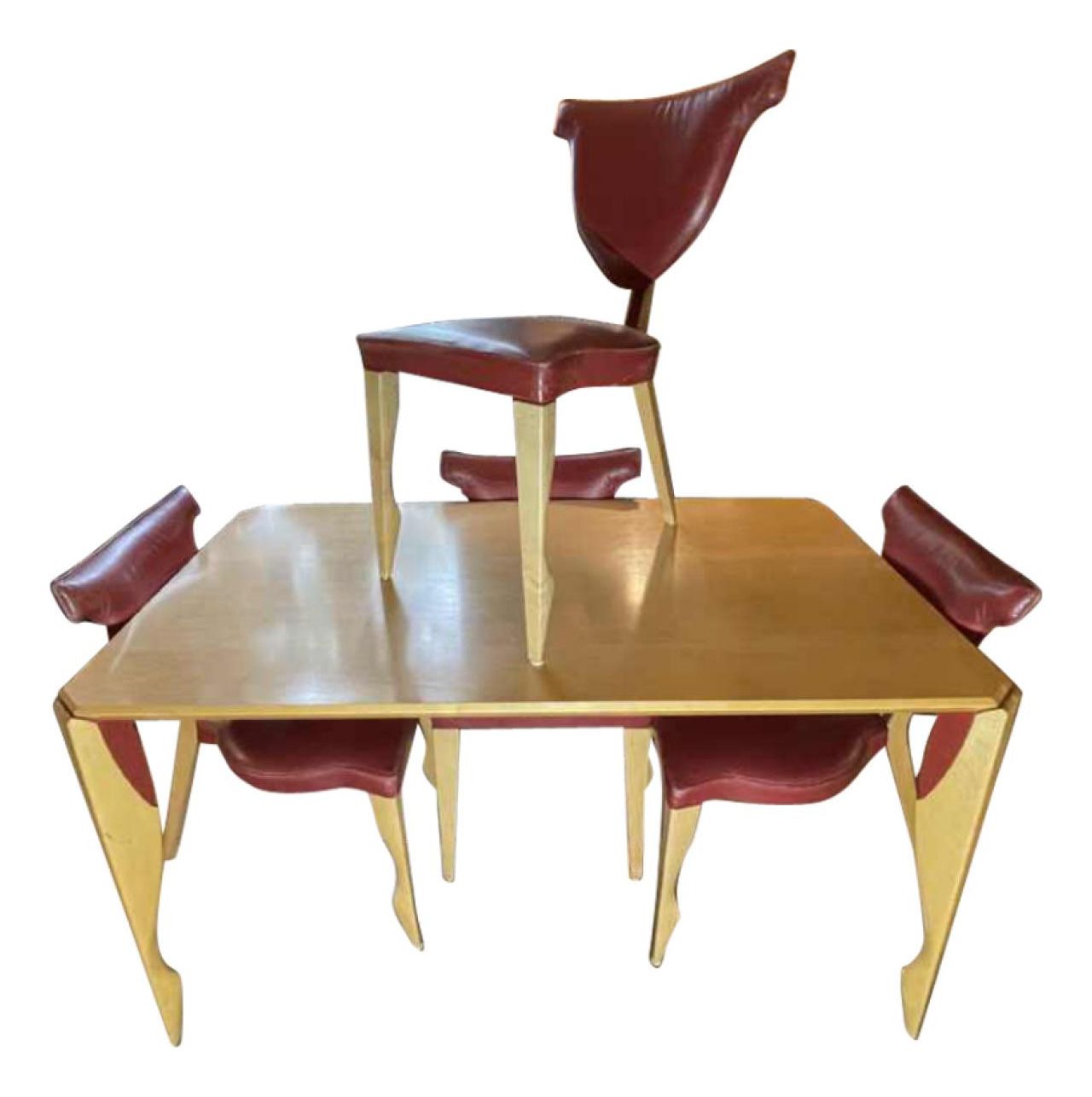 Anthropomorphic Dining Set By Dick Evers For Leolux, 1993, Set Of 5