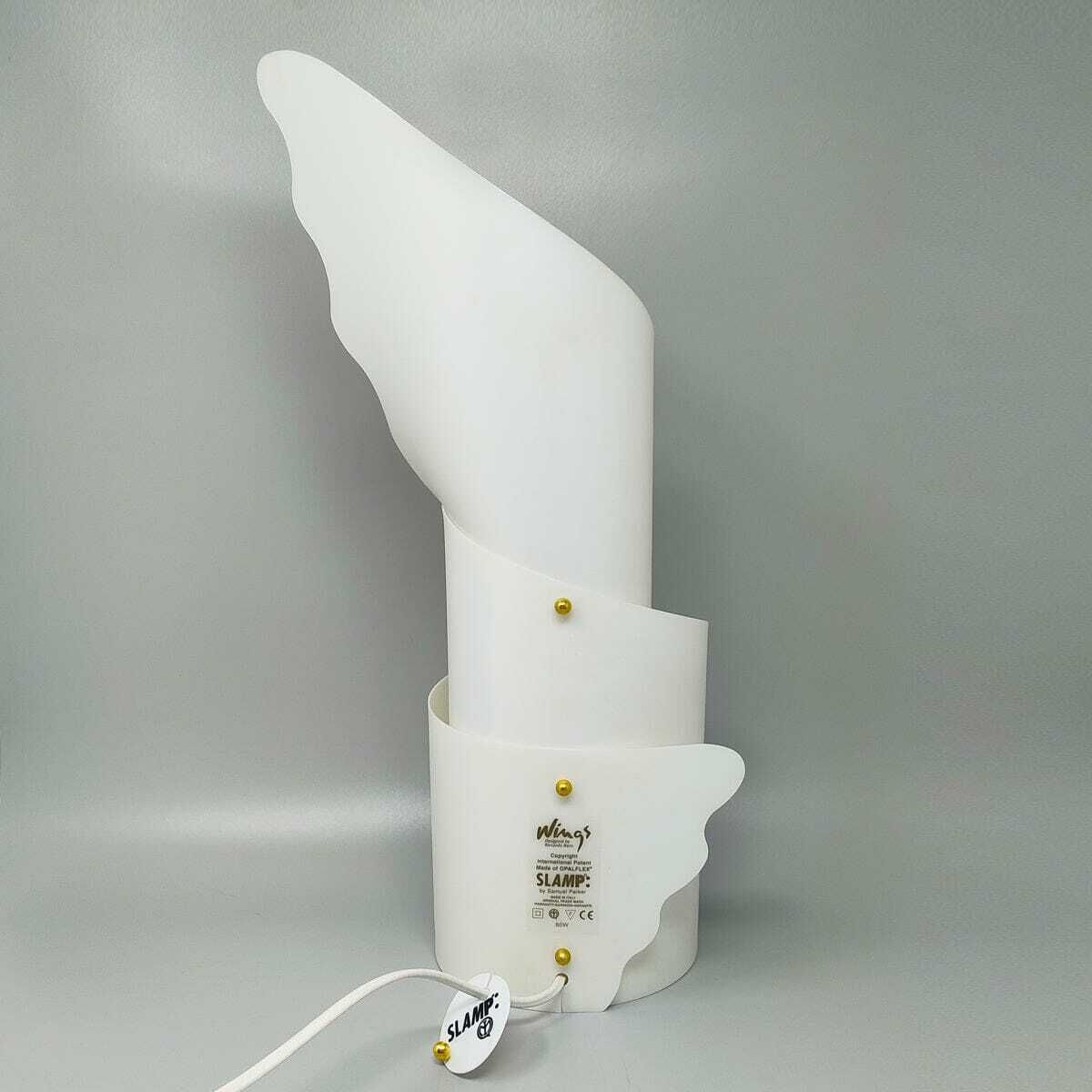 1980s Gorgeous Slamp "Wings   Ali" Table Lamp Designed By Riccardo Raco For Samuel Parker. Made In Italy photo Lighting