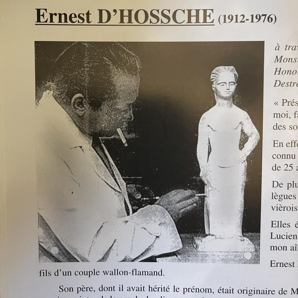 photo buy D3034 Vase In Stoneware By Ernest Dhossche For Boch Frères Keramis