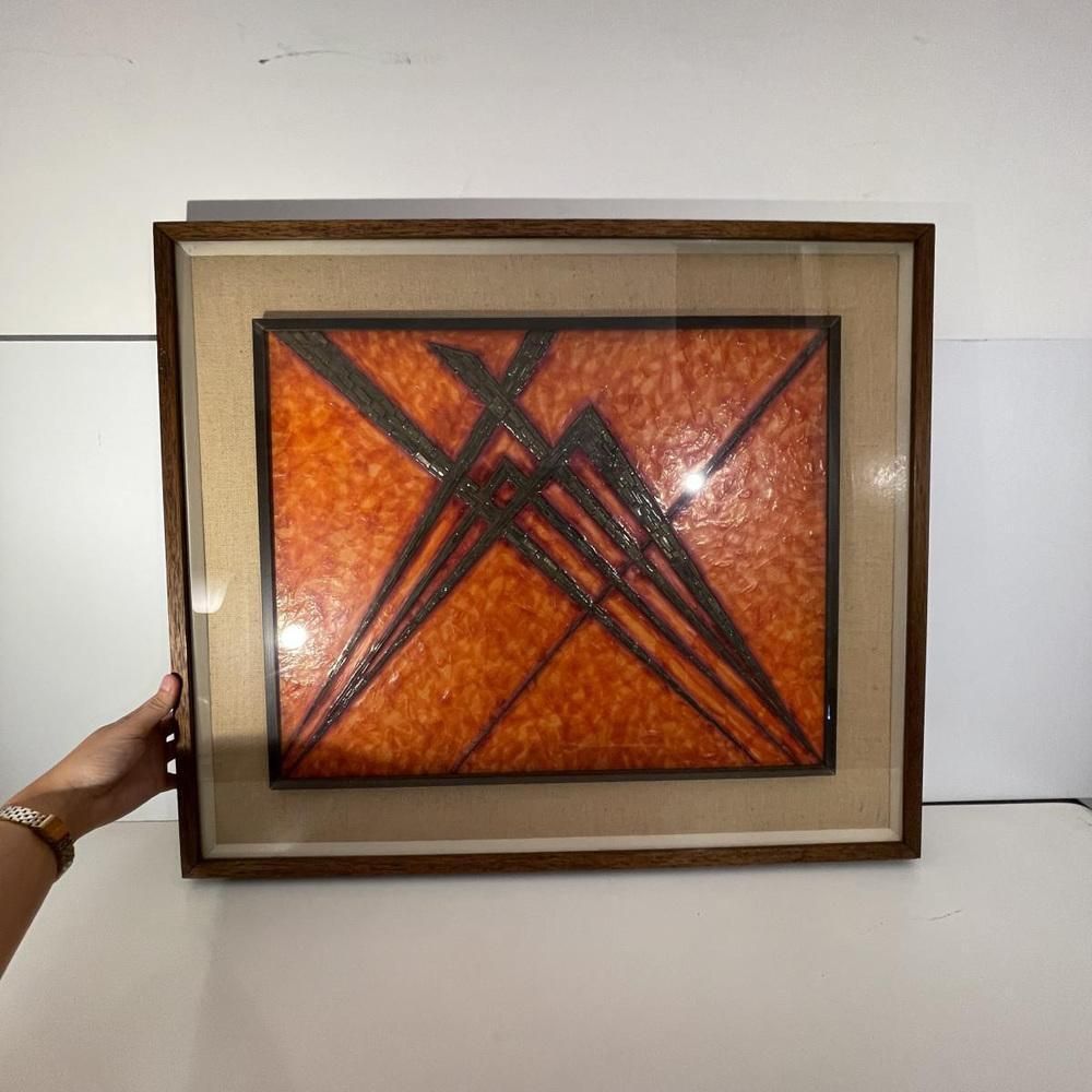 Antonio Secci, Brutalistische Abstracte Compositie, Mixed Media Op Paneel, 1969 photo furniture