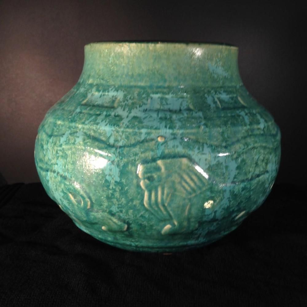 Art Deco Lions Vase In Bouffioulx Sandstone By Roger Guerin, 1930s photo furniture