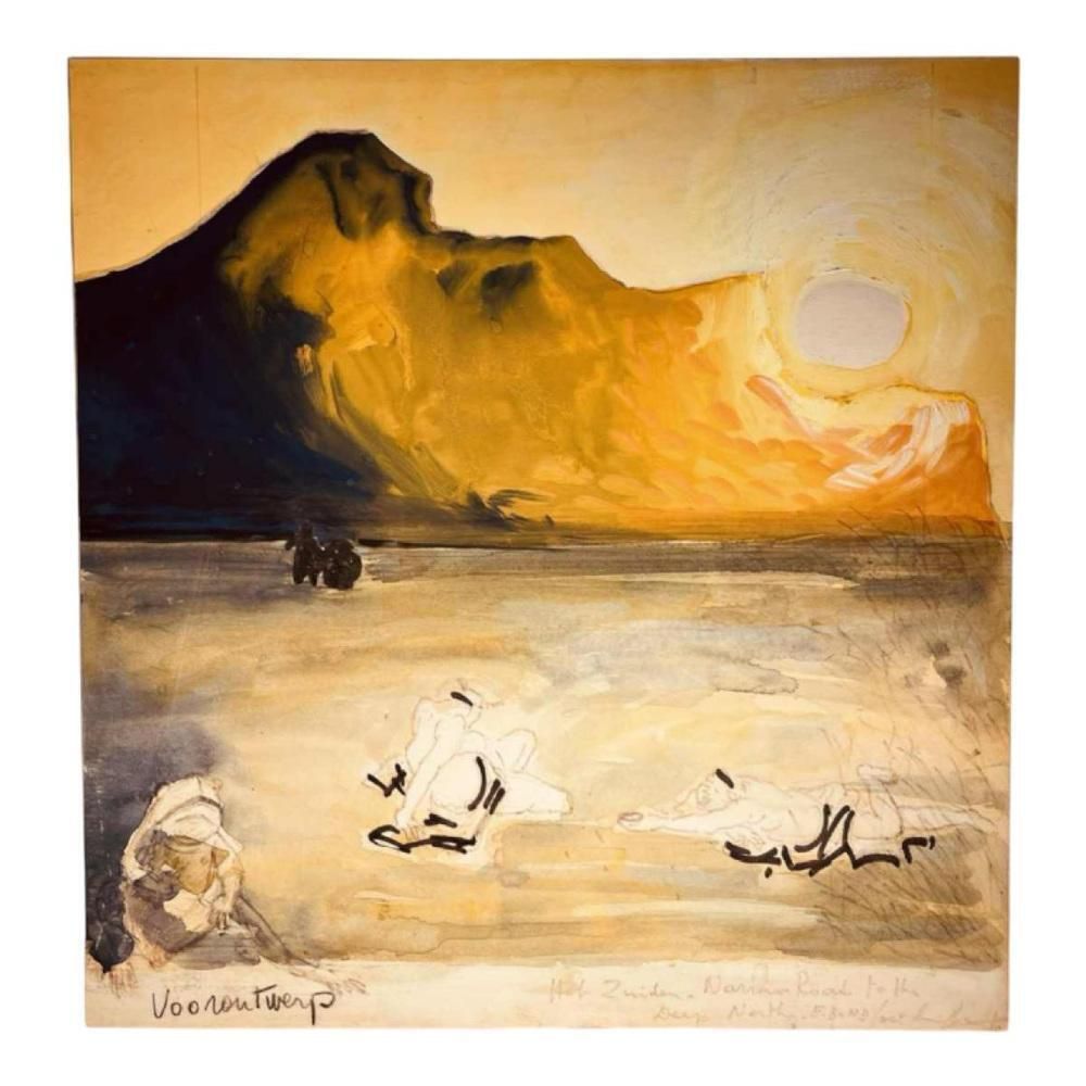 photo vinterior Jan Burssens, Abstract Composition, Mixed Media, Mid 20th Century