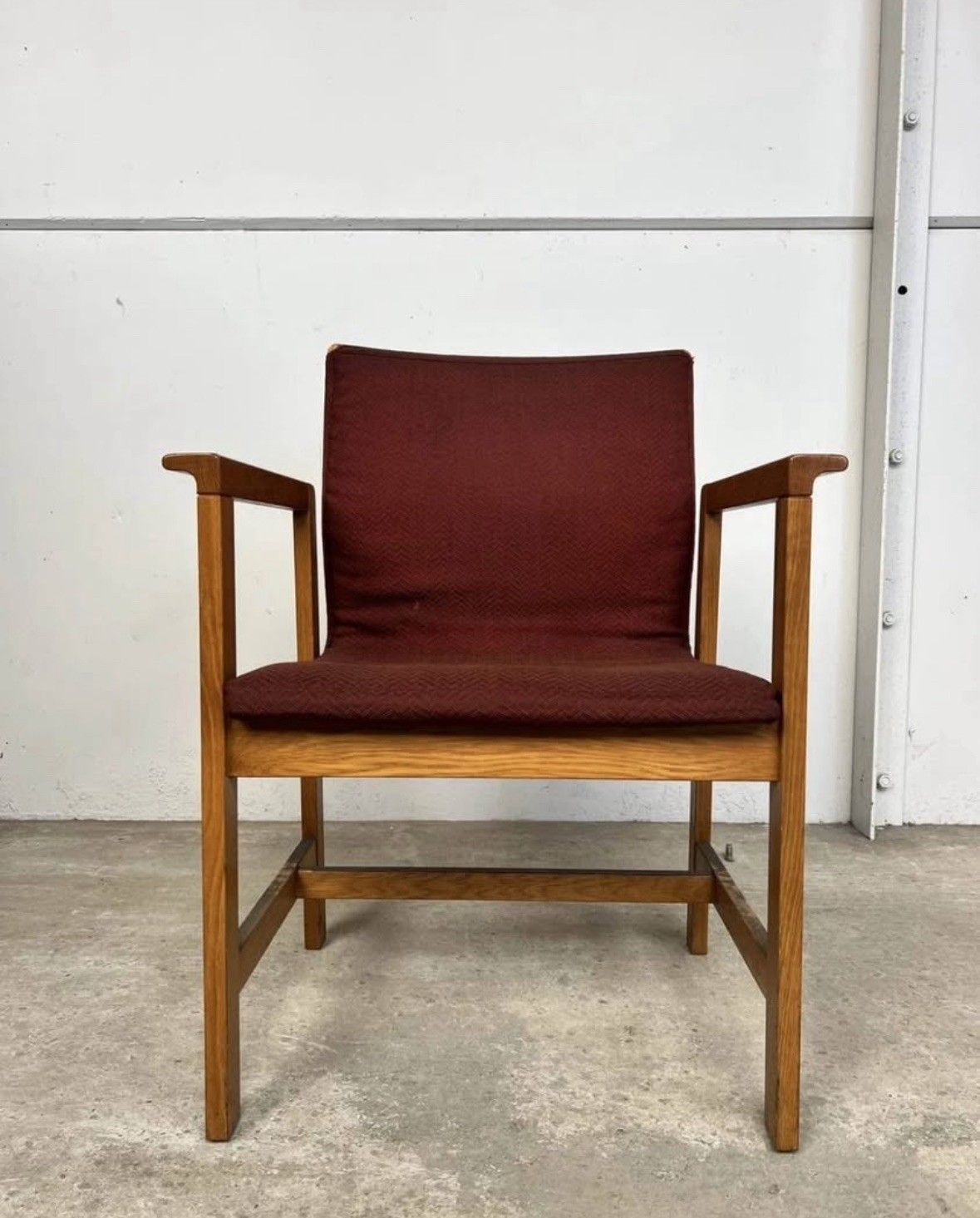 Vtg Late Mid Century Danish Armchair Side Desk Chair