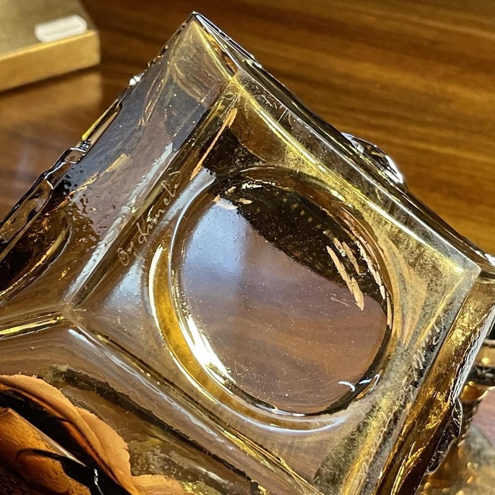 723.0 Smoked Brutalist Glassware Set By Timo Sarpaneva For Oy Kumela Ltd, 1972, Set Of 12 photo