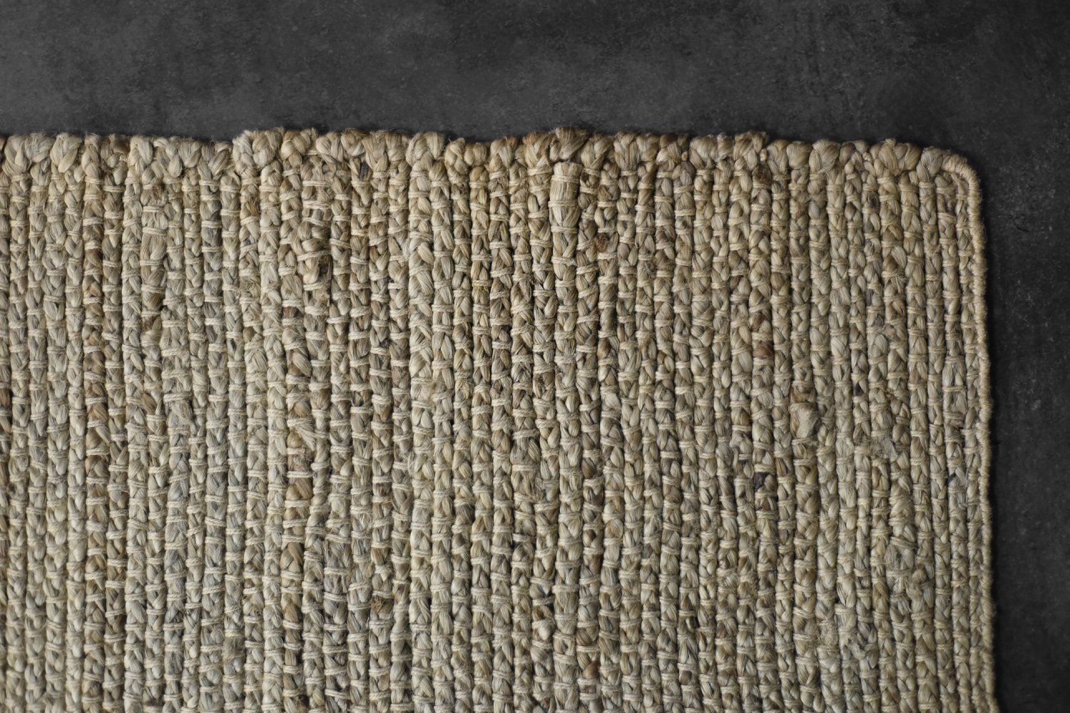 photo vintage Vintage Indian Natural Brown Flatwoven Jute Rug, 1970s