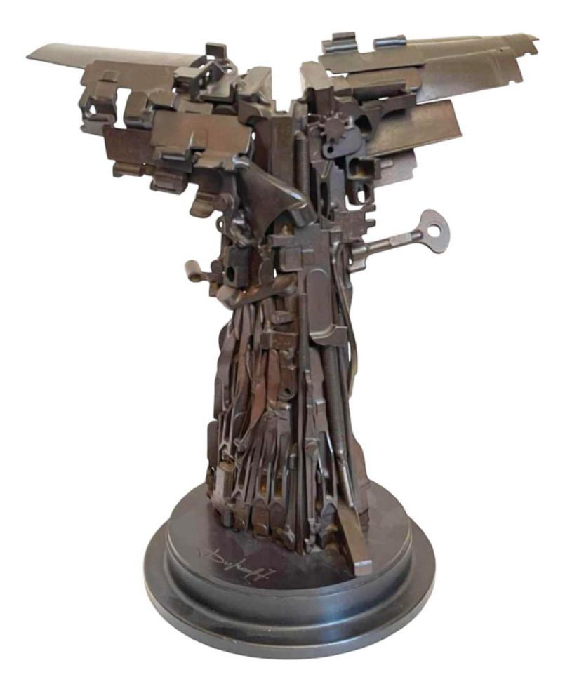 Jacques Dufrane, The Victory Of Samothrace, Sculpture In Welded Steel, 2000