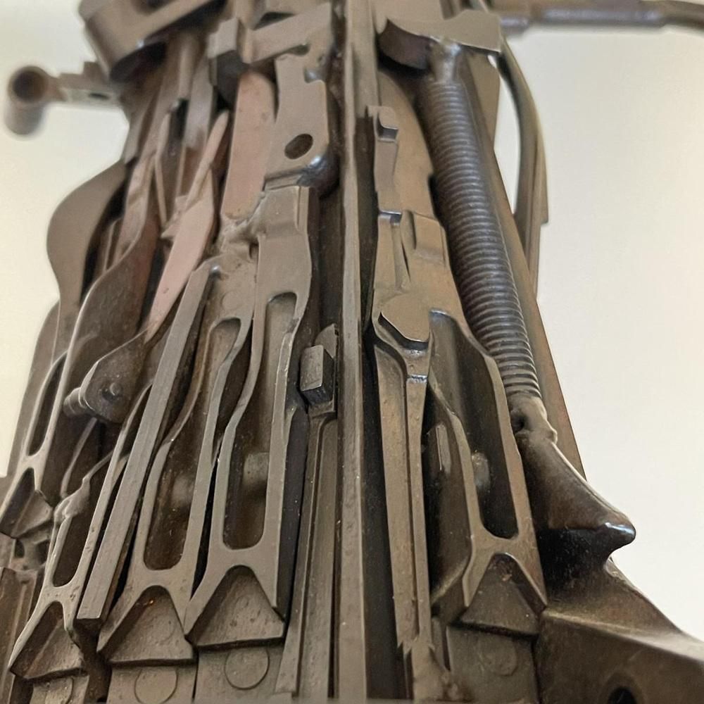 Jacques Dufrane, The Victory Of Samothrace, Sculpture In Welded Steel, 2000 photo Art