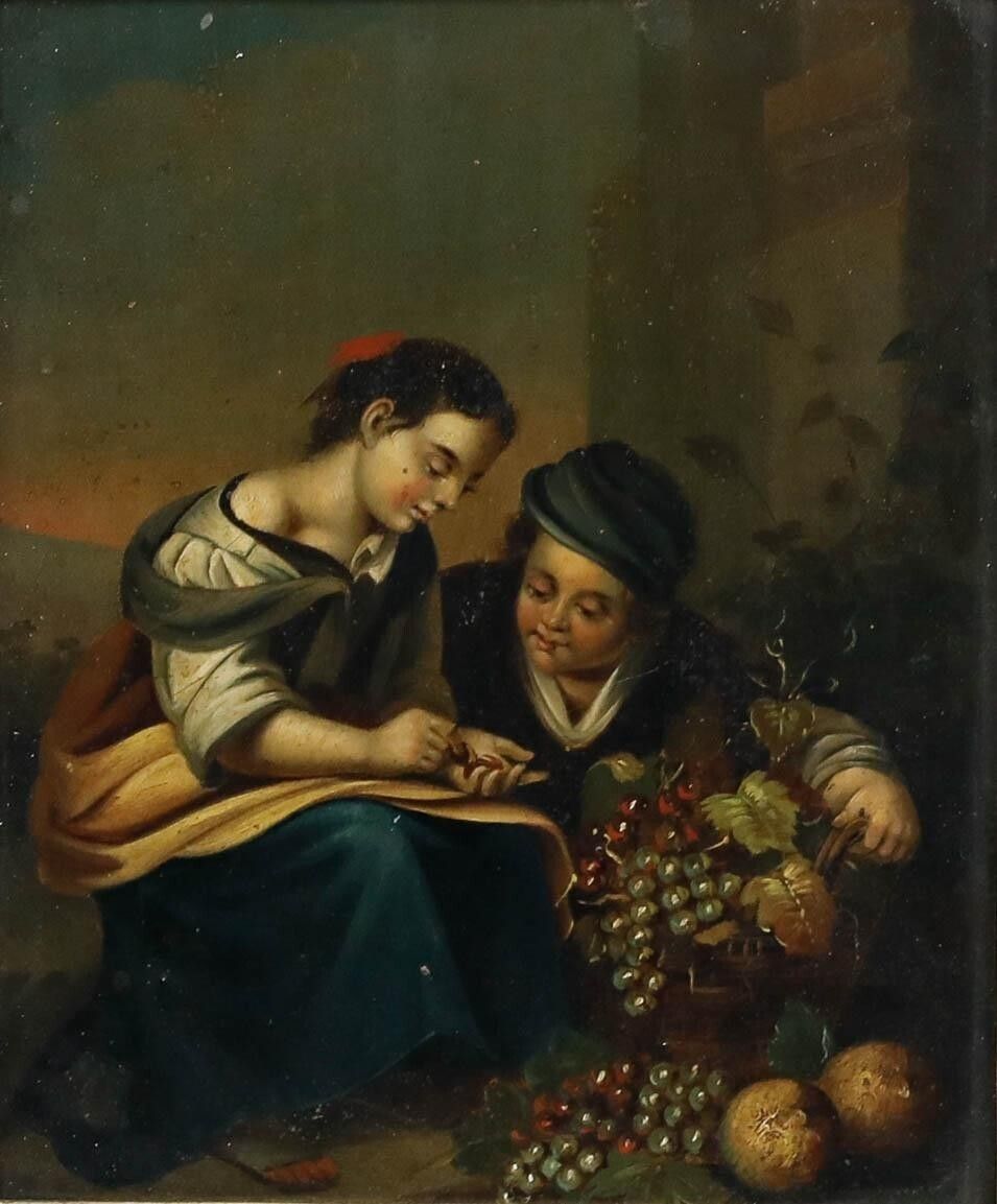 After Bartolome Esteban Murillo (1618 1682) Oil, The Little Fruit Seller photo furniture