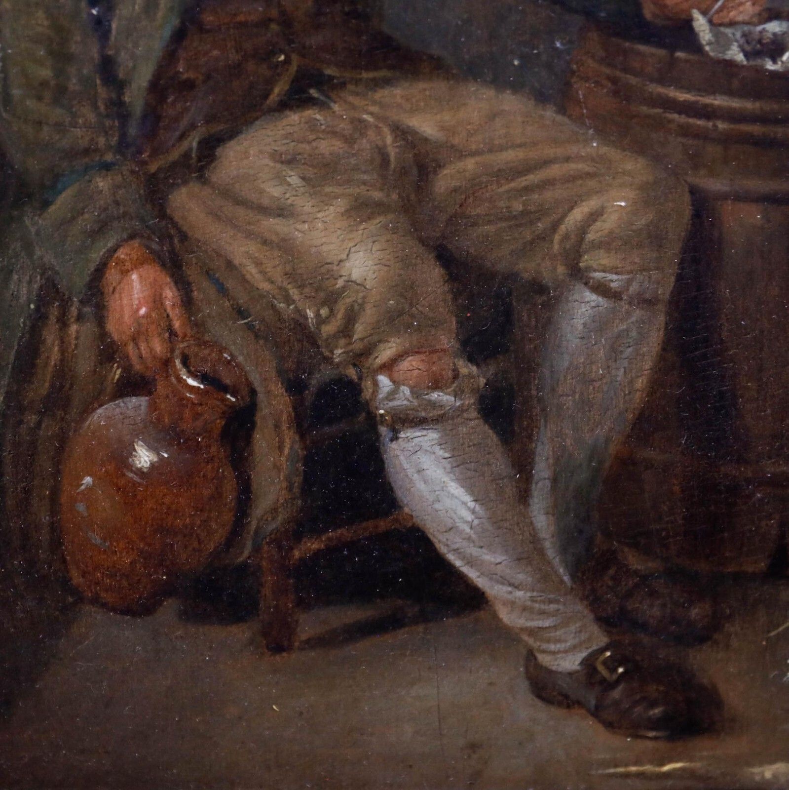 Attrib. Michel Nicolas Lepicie (1735 1784) Oil, The Drunken Grocer photo 450.0