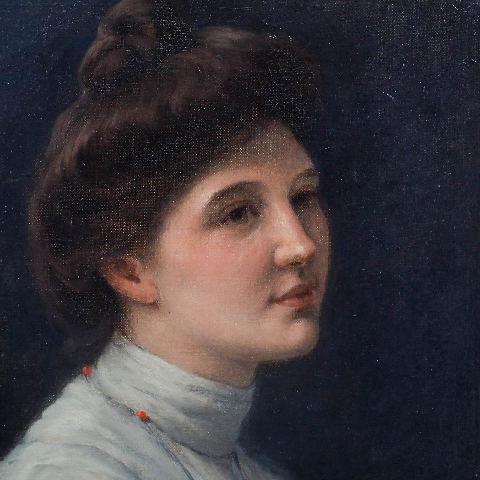 Alfred Ward (Act.1873 1927) Framed Late 19th Century Oil, Portrait Of A Lady photo Art