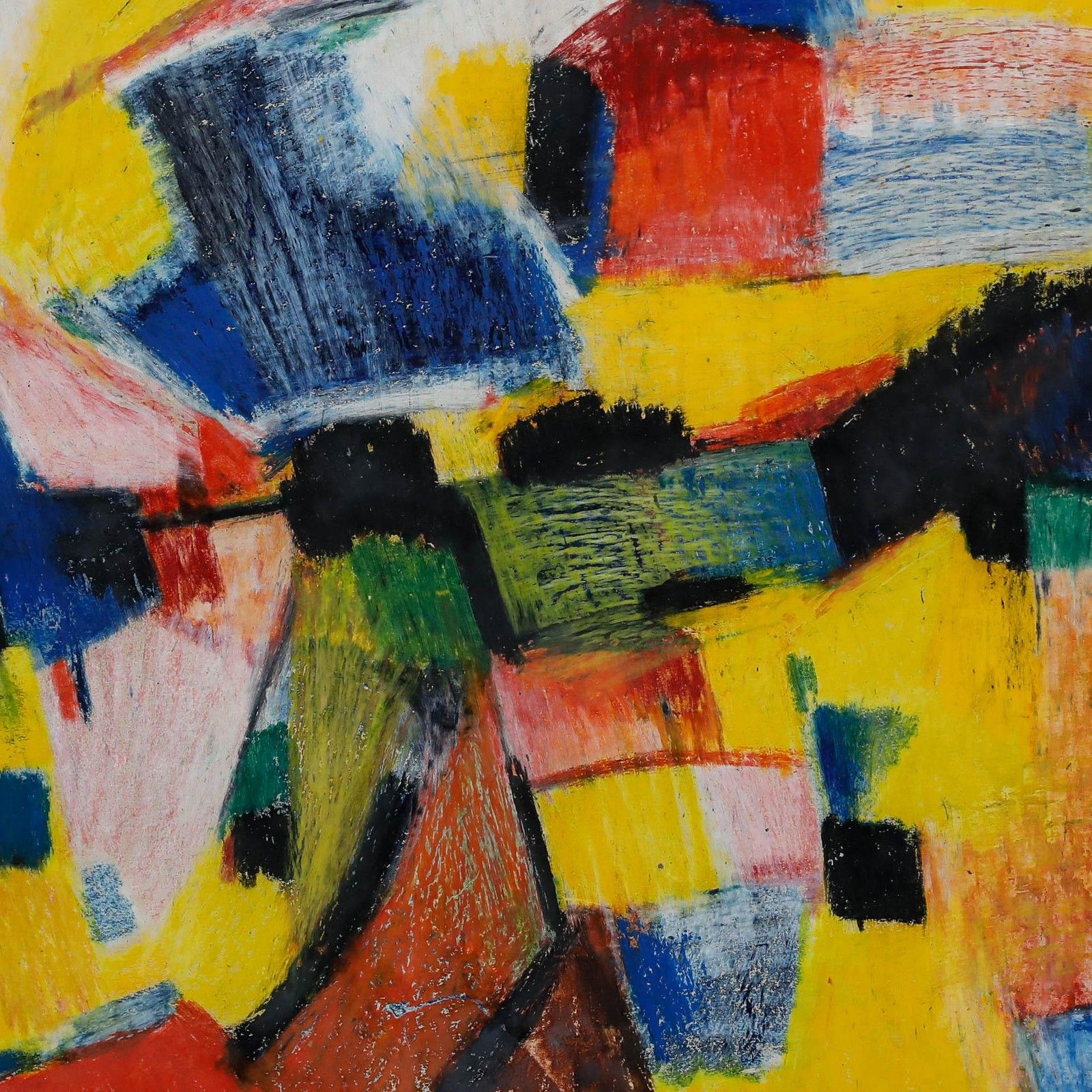 Dirkjan Ribbeling (1932 2013) Mid 20th Century Pastel, Movement photo Art
