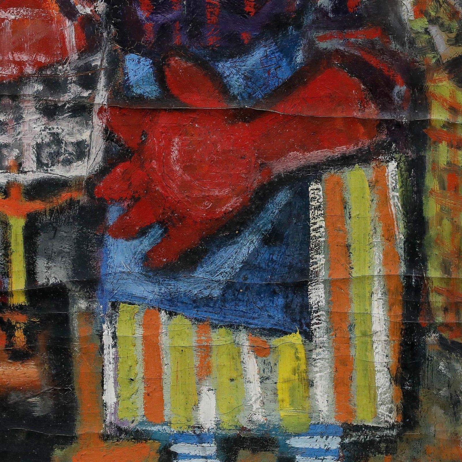 Christian Julia (1921 1991) Mid 20th Century Oil, In The Kitchen photo 250.0