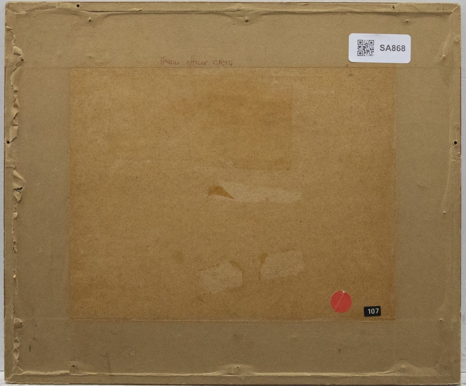 Early 19th Century Watercolour Hussar Officer photo for sale
