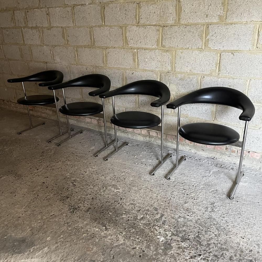 Furniture Airport Model 037 Lounge Chairs By Geoffrey Harcourt For Hans Kaufeld, 1960s, Set Of 4 photo