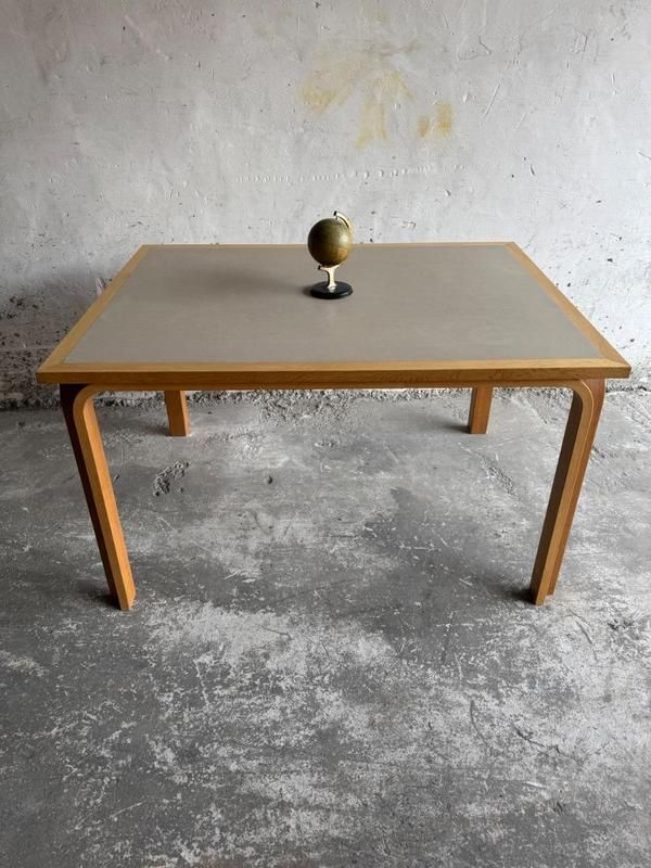Danish Dining Table In Wood With With Grey Top From Magnus Olesen, 1970s Concept Living photo vintage
