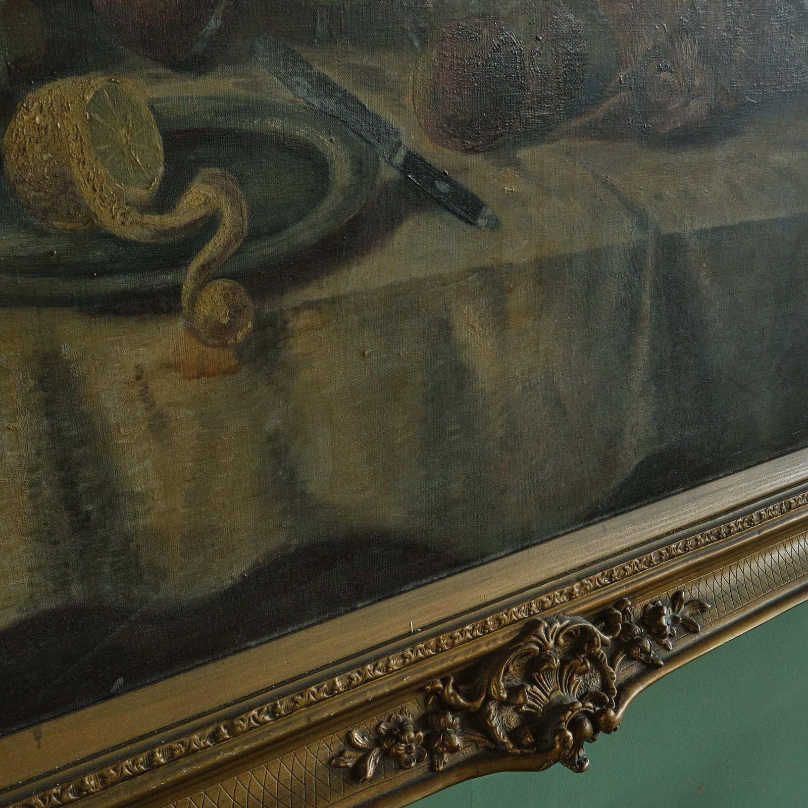 Large 19th Century Dutch Still Life Dead Game Painting photo Art