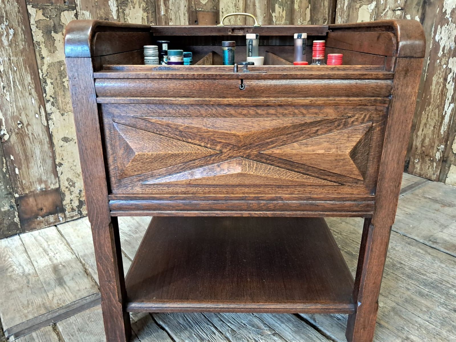 photo for sale French Tambour Drinks Cabinet
