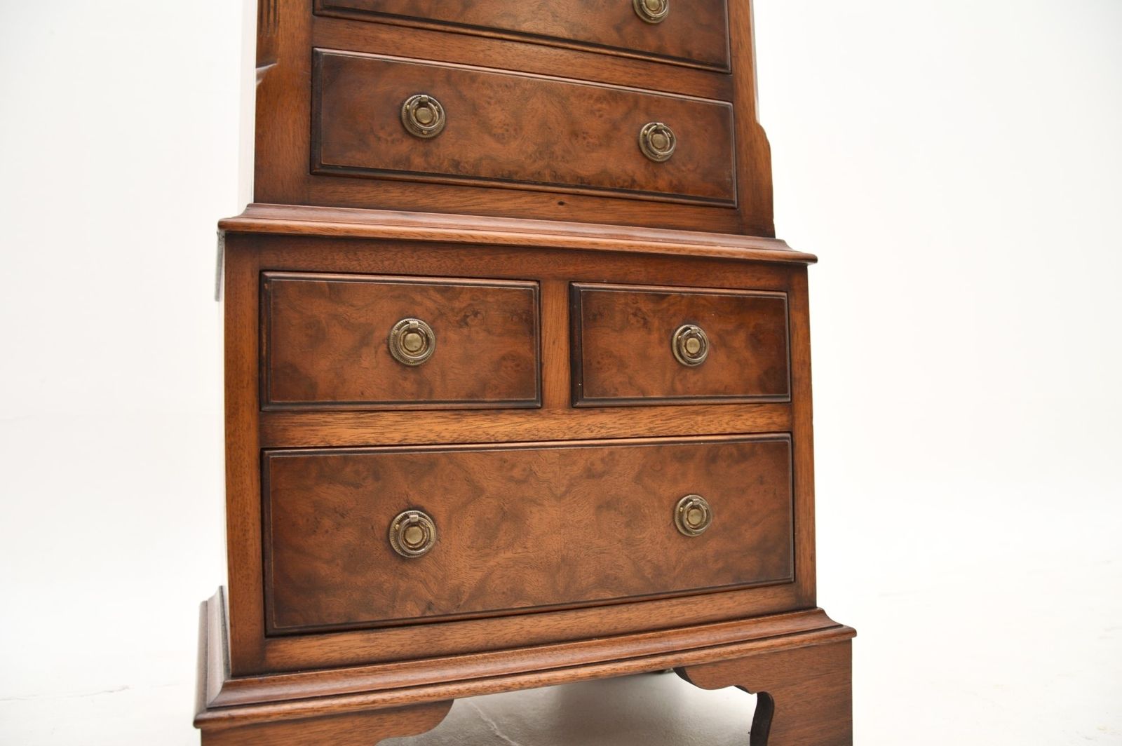 Small Antique Burr Walnut Chest Of Drawers photo 488.0
