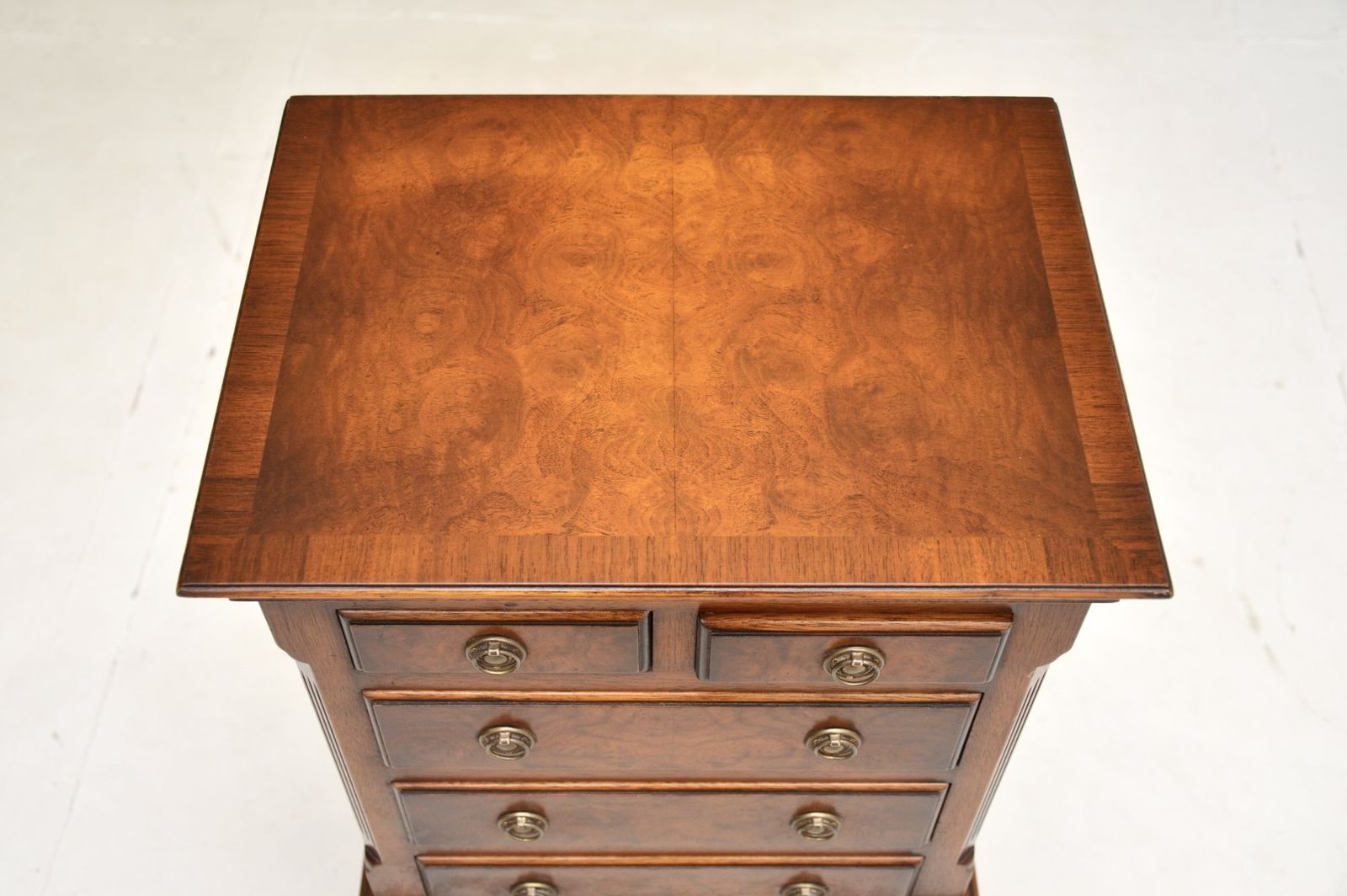 photo for sale Small Antique Burr Walnut Chest Of Drawers