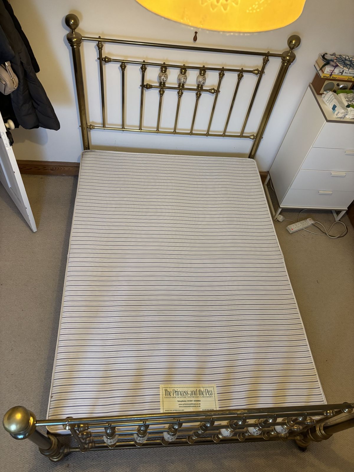 Vintage And So To Bed Double With Handmade Princess And Pea Mattress Base photo vinterior