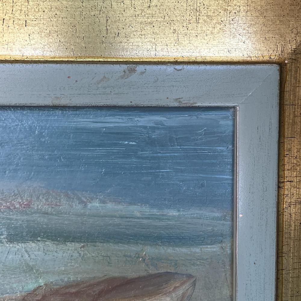 1834.0 Flory Roland, Return From Fishing, Oil On Panel, 1945 photo