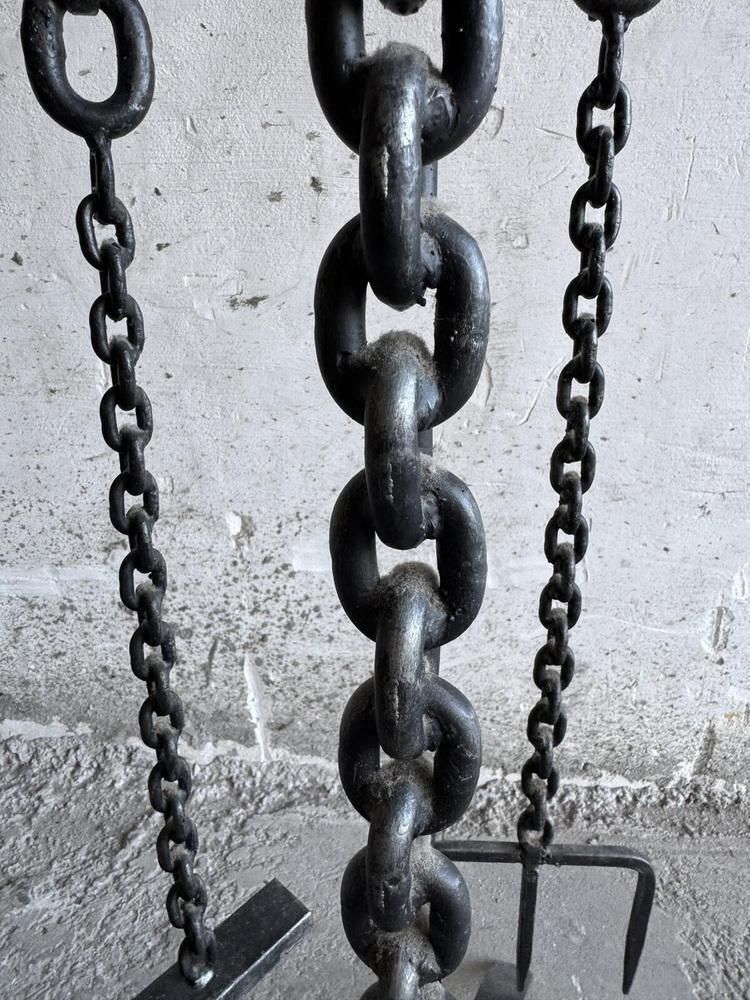 Fireplace Set In Cast Iron, Set Of 5 photo buy