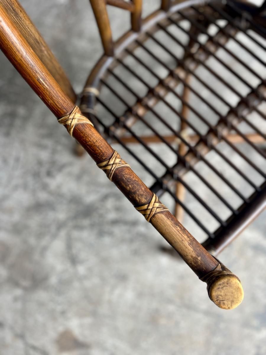 Vintage Rattan Armchair From Mcgurie, 1970s photo furniture